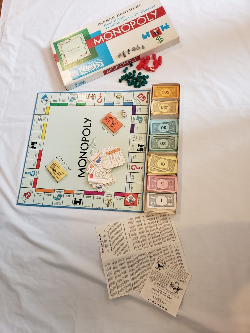 Vtg 1961- Monopoly Board Game